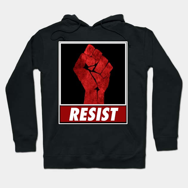 Fist Of Resistance Hoodie by Rebellion10